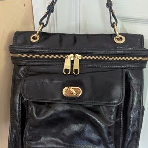 Elegant Black Leather Handbag